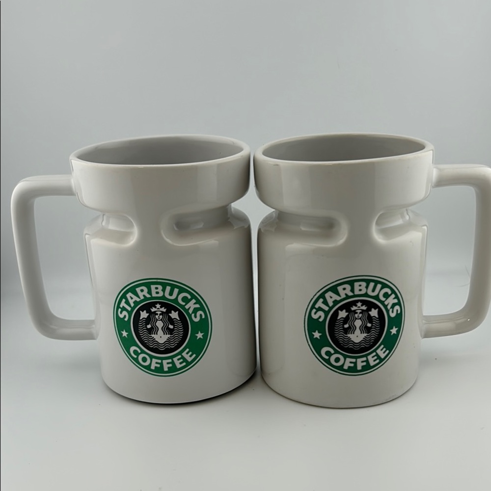 Starbucks White Coffee Mug Set